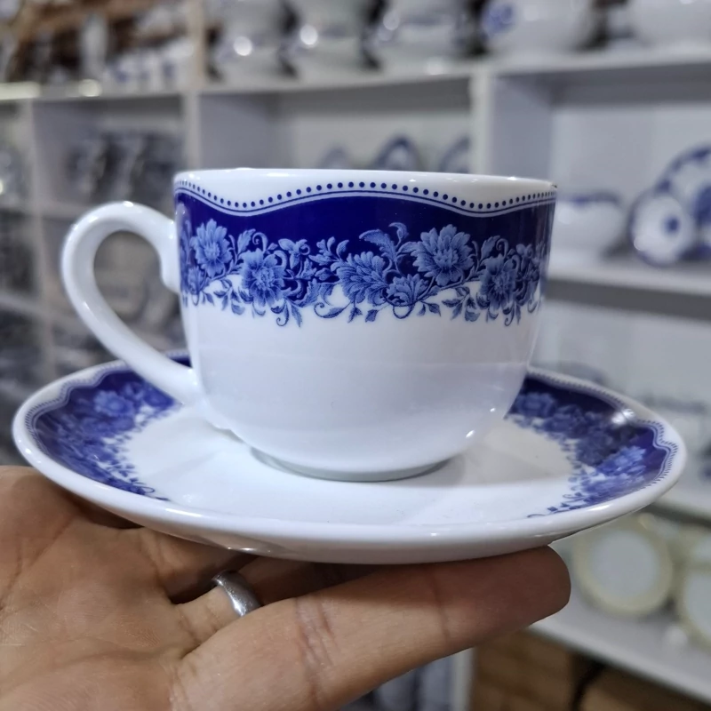 ست فنجان و نعلبکی 6 نفره 12 پارچه چینی زرین طرح سن پترزبورگ درجه عالی