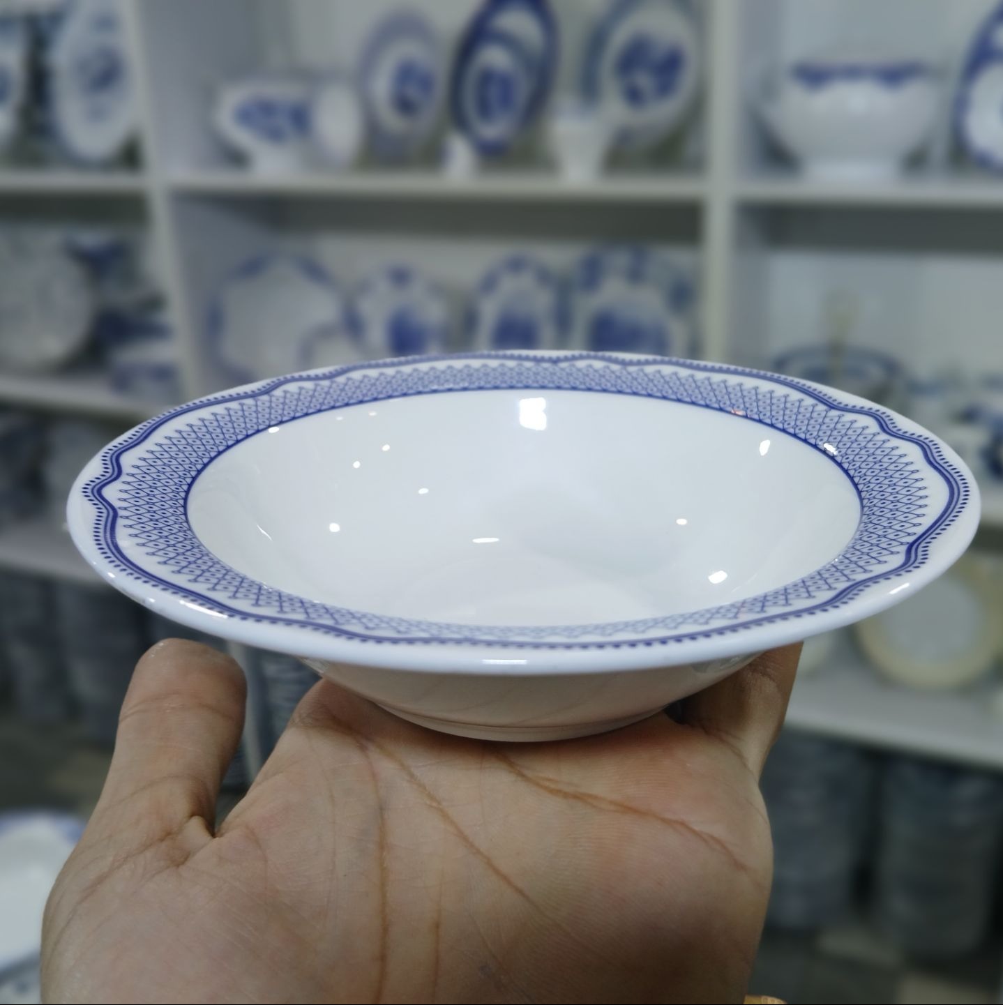 پیاله ماست خوری چینی زرین ایران مدل سن پترزبورگ درجه عالی بسته 6 عددی