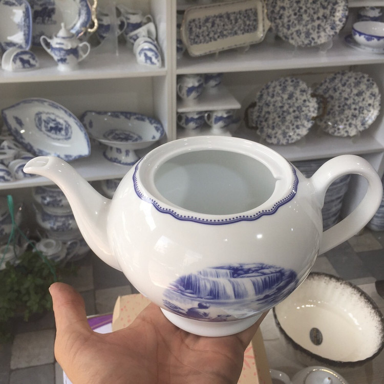 قوری چینی زرین طرح سن پترزبورگ درجه عالی