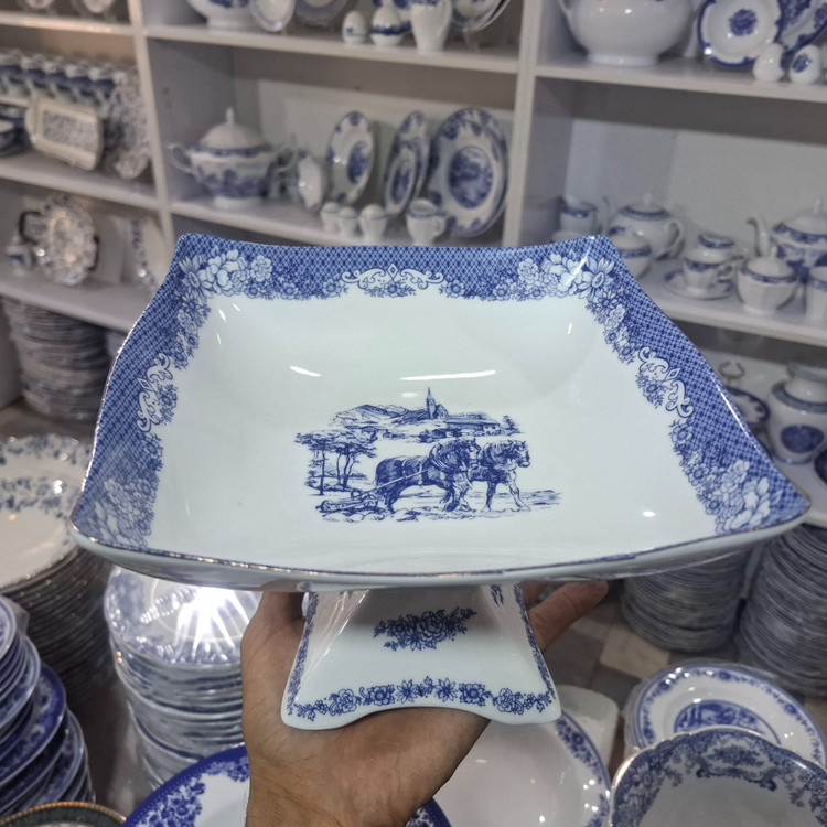 آجیل خوری پایه دار چینی پردیس کاشان مدل ویلیج